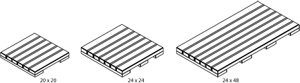 IPE Deck Tile sizes