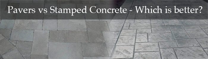 Stamped Concrete vs. Pavers