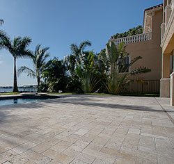 Travertine pavers